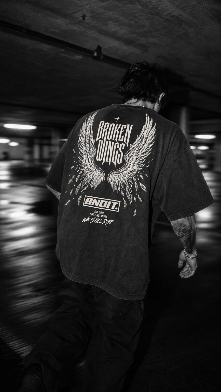 Broken Wings Back Print