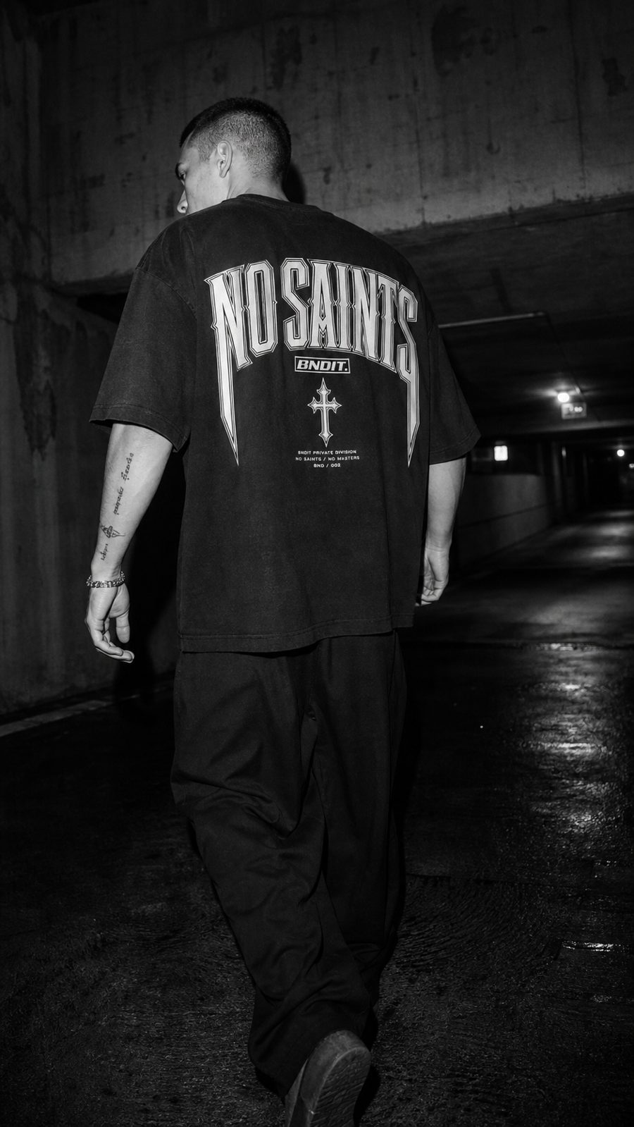 No Saints Back Print